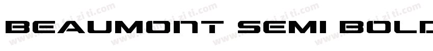 Beaumont semi bold字体转换